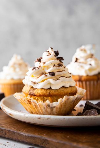 The best Tiramisu Cupcakes with mascarpone icing.
