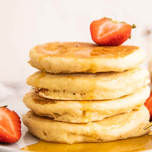 Pancakes made with self-rising flour.