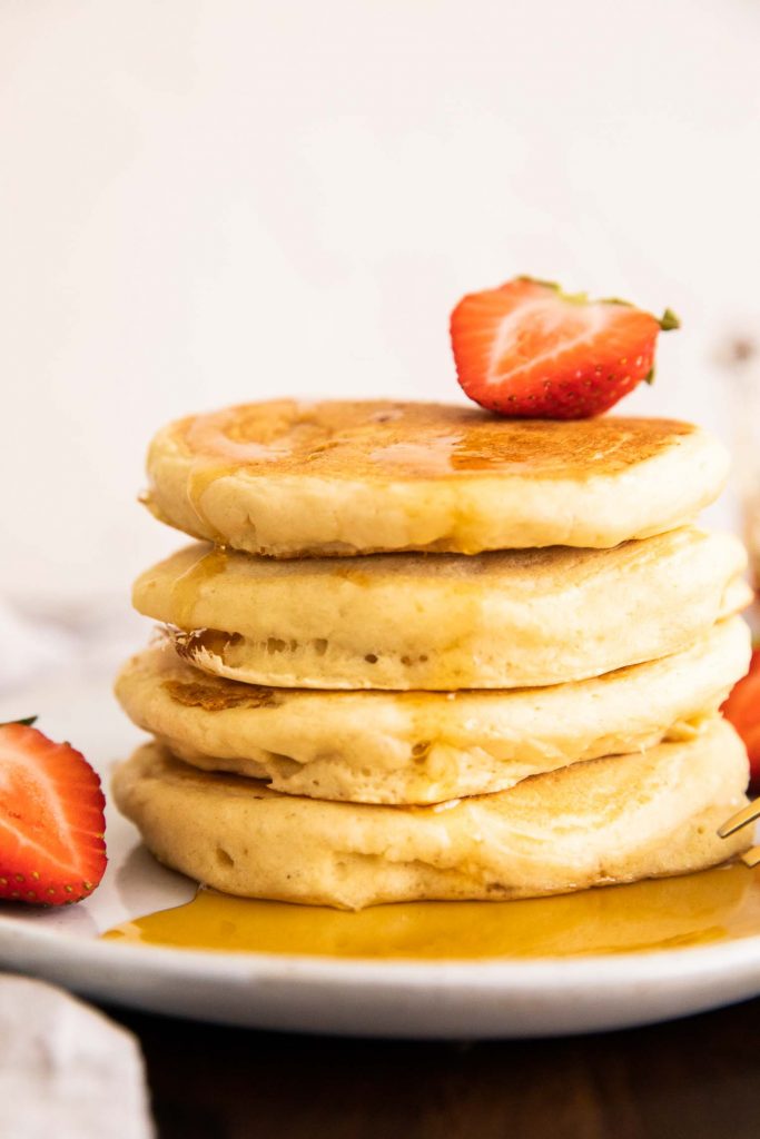 Pancakes made with self-rising flour.