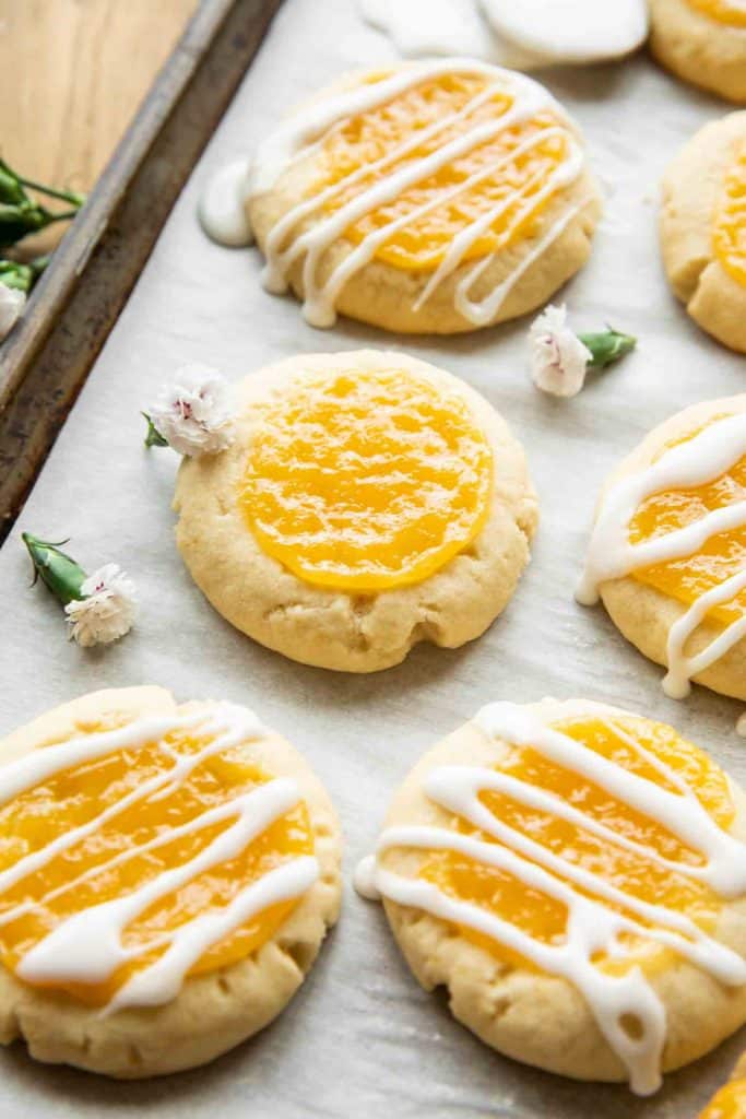 Angled photo of Lemon Bar Cookies.