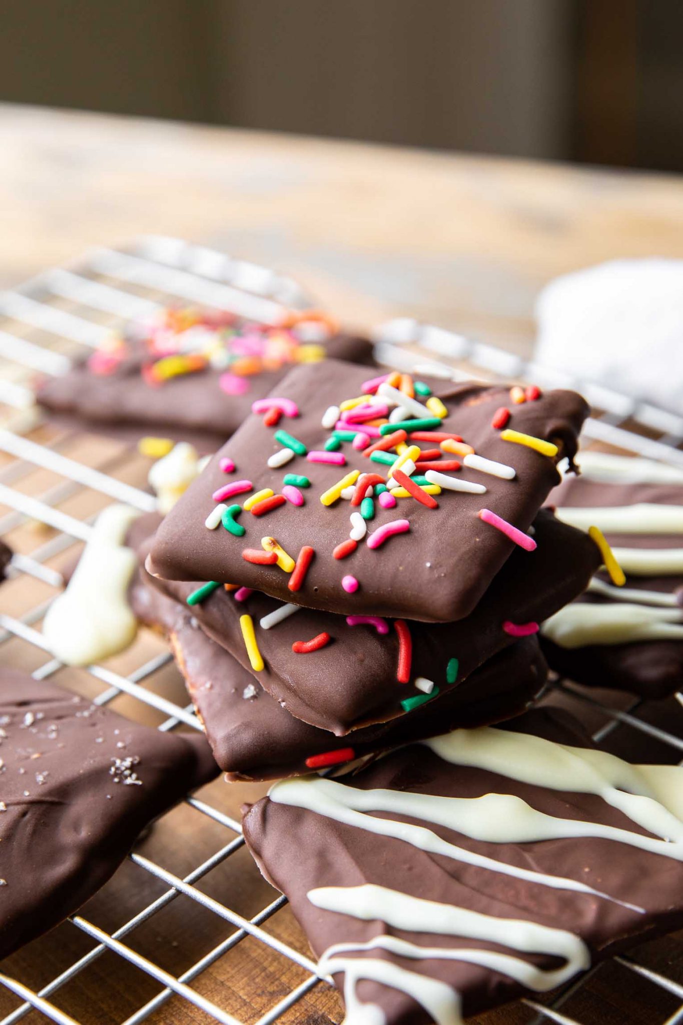 ChocolateCovered Graham Crackers Desserts & Drinks