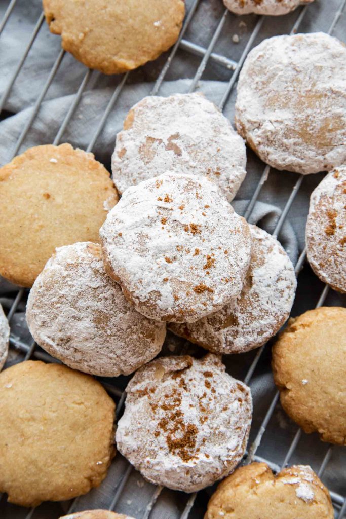 Close up of Mexican Cinnamon Cookies recipe.