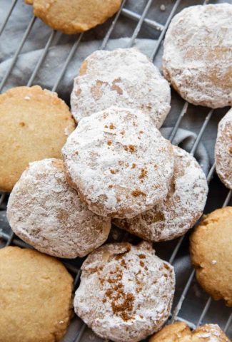 Close up of Mexican Cinnamon Cookies recipe.