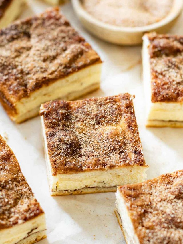 Churro Cheesecake Bars Story