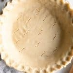 Top shot of Easy Pie Crust recipe.