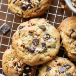 Kitchen Sink Cookies on a cooling rack.