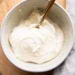 Whipped Honey Butter homemade in a bowl.
