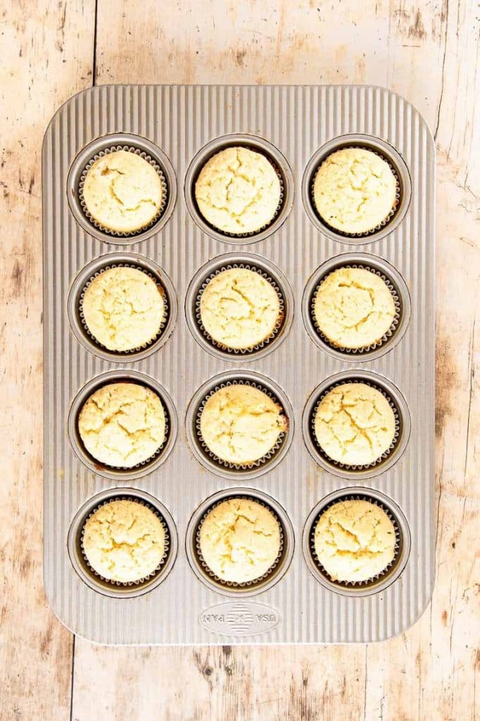 Freshly baked Margarita Cupcakes.