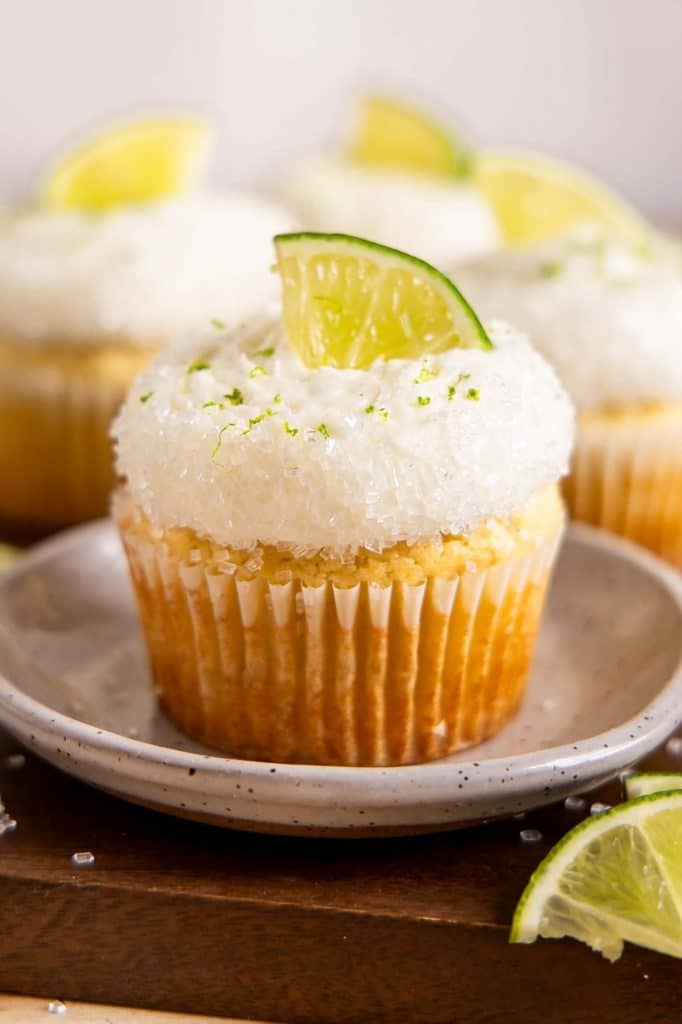 Angled photo of Margarita Cupcakes recipe.