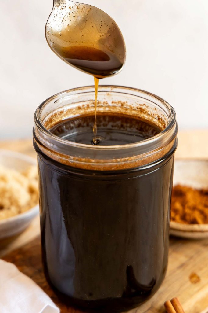 Brown sugar syrup.